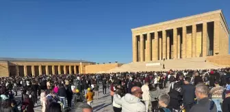 Anıtkabir'de 10 Kasım Yoğunluğu