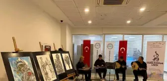 Hatay'da Güzel Sanatlar Lisesi Öğrencilerinin Resim Sergisi Açıldı