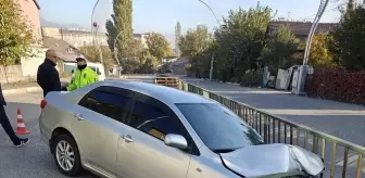 Karabük'te Sulama Kanalına Çarpan Otomobilin Sürücüsü Yaralandı