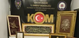 Kayseri'de Tarihi Eser Operasyonu: 1 Kişi Gözaltında