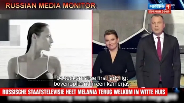 Rus devlet televizyonu, canlı yayında Melania Trump'ın çıplak fotoğraflarını yayınladı Rus devlet televizyonu, canlı yayında Melania Trump'ın çıplak fotoğraflarını yayınladı