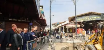 Gaziantep'te Karagöz ve Eskisaray Caddeleri Yenileme Çalışmaları Hızla Devam Ediyor