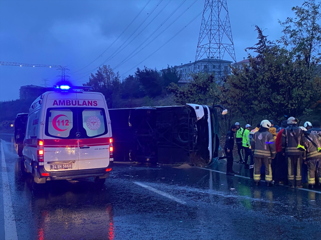 Esenler Otogar Bağlantı Yolu'nda Kaza