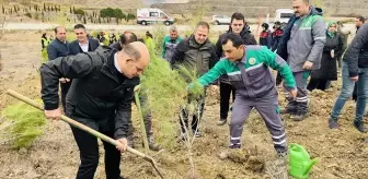 Çanakkale'nin ilçelerinde fidanlar toprakla buluşturuldu