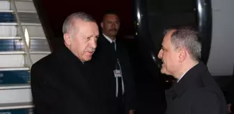 Cumhurbaşkanı Erdoğan, Azerbaycan'a geldi