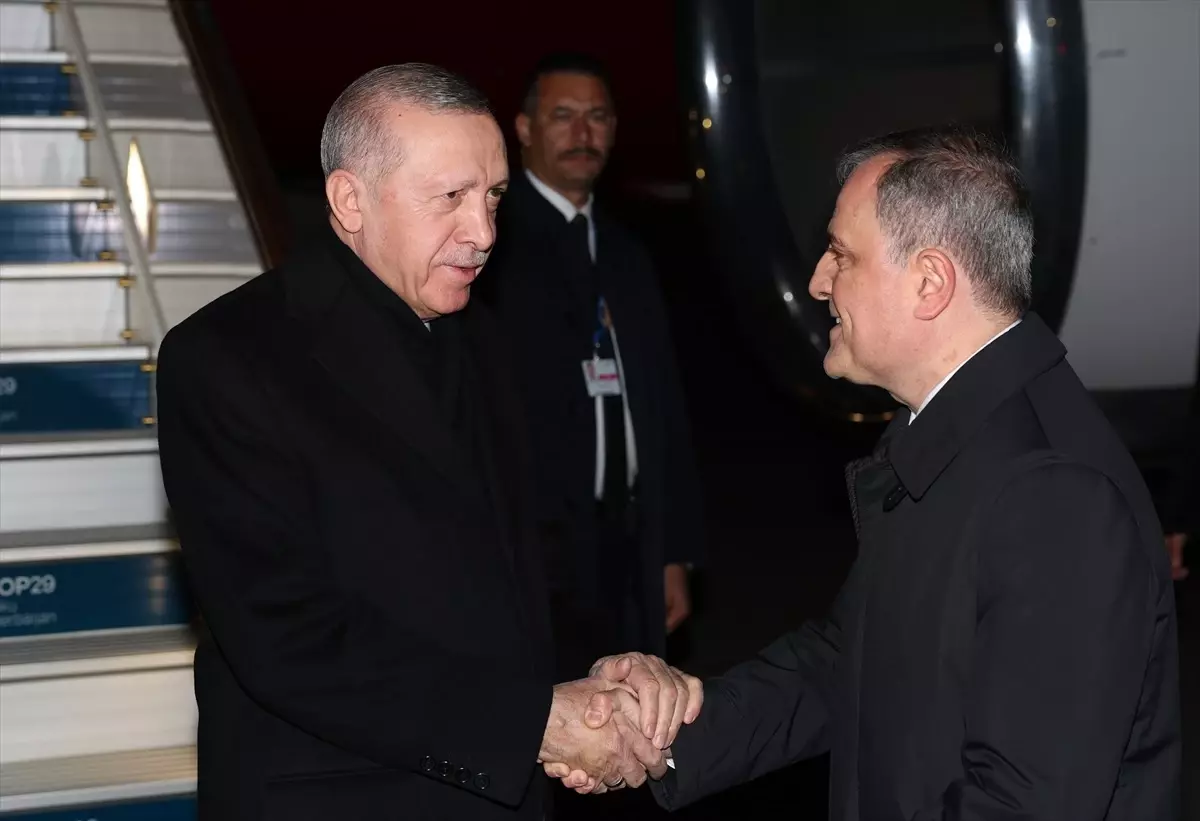Cumhurbaşkanı Erdoğan, Azerbaycan'a geldi