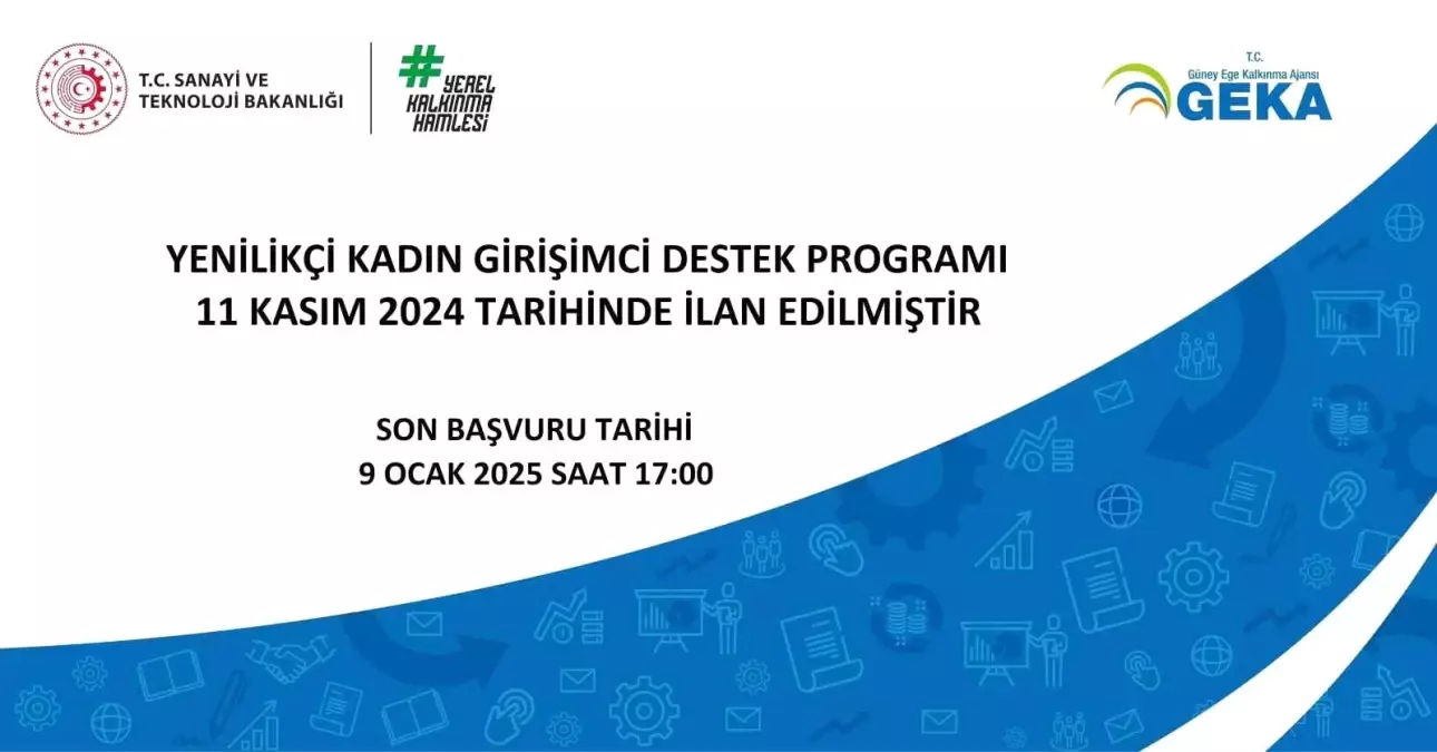 GEKA, 2024 Yenilikçi Kadın Girişimci Destek Programı'nı Duyurdu