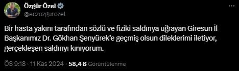 Giresun'da CHP'li başkana saldırı