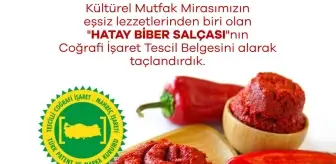 Hatay Biber Salçası Coğrafi İşaret Tescil Belgesi Aldı