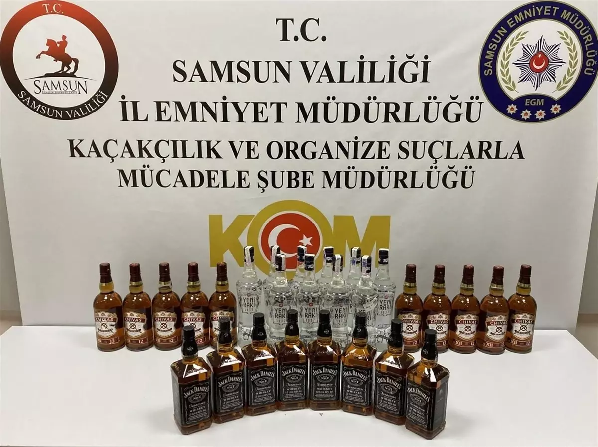Samsun'da Kaçak İçki Operasyonu: 1 Gözaltı