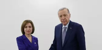 Cumhurbaşkanı Erdoğan, Moldova Cumhurbaşkanı Sandu ile görüştü