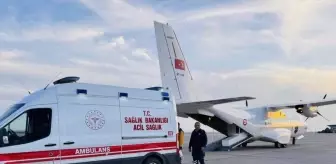 6 Aylık Delal Bebek Ankara'ya Ambulans Uçakla Sevk Edildi