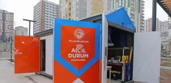 Talas Belediye Başkanı Yalçın, Afete Hazırlık Günü'nde Acil Durum Konteynerlerini Tanıttı