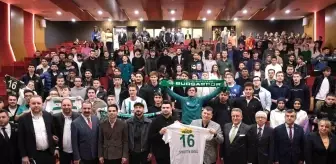 Bursaspor Başkanı Enes Çelik ve Futbolcuları Mudanya Üniversitesi'nde Öğrencilerle Buluştu