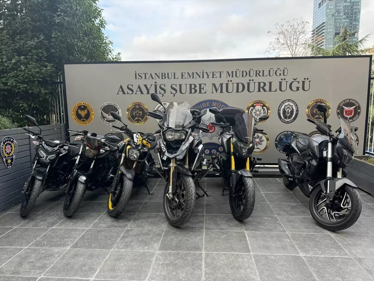 İstanbul'da Motosiklet Hırsızlarına Operasyon: 5 Tutuklama