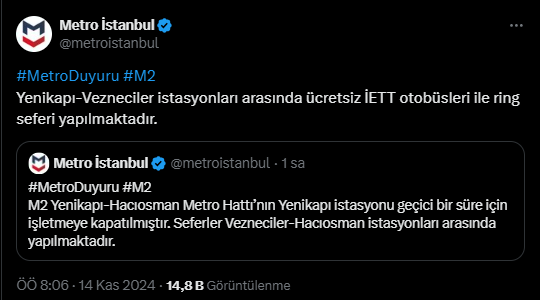 Son dakika! Yenikapı metro istasyonu kapatıldı mı, neden kapatıldı?