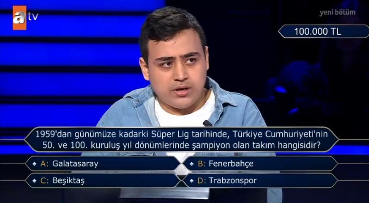 50. ve 100. kuruluş yıl dönümünde şampiyon olan takım hangisidir?