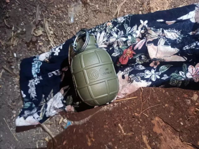 A hand grenade was found in the doghouse of the person in prison