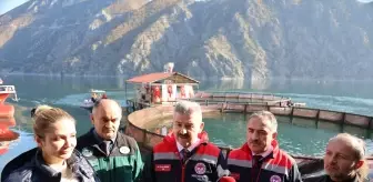 Artvin'de Deriner Barajı'nda İlk Su Ürünleri Hasadı Yapıldı