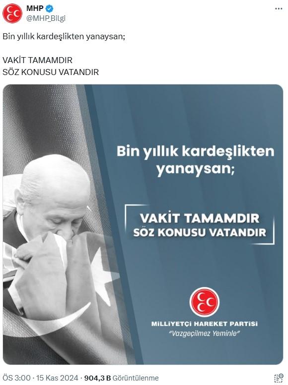 No statement yet from MHP, which made the fourth 'The time is now' post