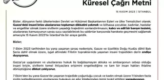 Emine Erdoğan: 'İsrail ateşiyle sınanan tüm mazlumların güvene ve hak ettikleri barışa ulaşmaları için kararlılıkla mücadeleye devam edeceğiz'