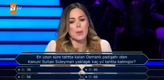 En uzun süre tahtta kalan Osmanlı padişahı olan Kanuni Sultan Süleyman yaklaşık kaç yıl tahtta kalmıştır?