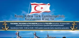 Kuzey Kıbrıs'ın 41. Kuruluş Yıl Dönümü Etkinlikleri İçin Deniz Kuvvetlerinden Ziyaret