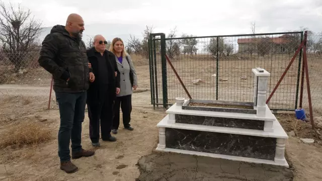 Bought a plot of land for his deceased dog and had a grave made