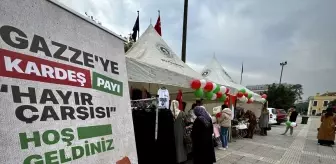 Samsun'da Gazze'ye Yardım İçin Hayır Çarşısı Kuruldu