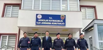 Akıncılar Kaymakamı Türkmen Jandarma Komutanlığını Ziyaret Etti