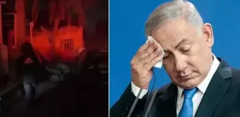 İsrail'de siren sesleri susmadı! Netanyahu'nun konutuna işaret fişeği