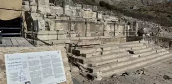 Sagalassos Antik Kenti'nde 1892 Yıllık Hadrianus Çeşmesi Restorasyon Çalışmaları Devam Ediyor