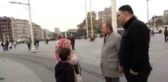 Taksim'de Kayıp Çocuk Seferberliği