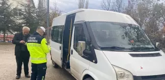 Yozgat'ta Jandarma'dan Öğrenci Servislerine Trafik Denetimi