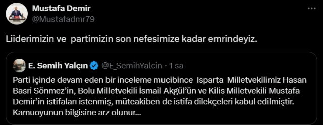 Mustafa Demir kimdir? Mustafa Demir MHP'den neden istifa etti?