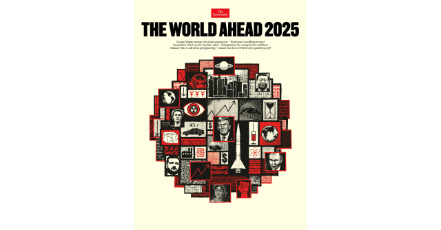 The Economist's 2025 prophetic cover is filled with codes