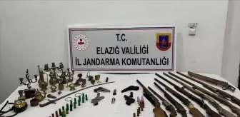 Elazığ'da Ruhsatsız Silah ve Tarihi Eser Operasyonu