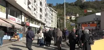 Rize'de Heyelan Nedeniyle Tahliye Edilenler Bekleyişte