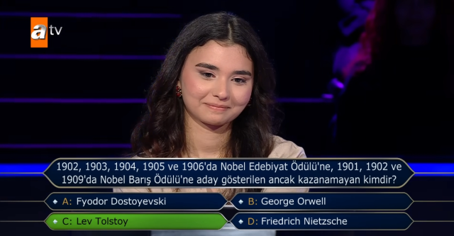 1902, 1903, 1904, 1905 ve 1906'da Nobel Edebiyat Ödülü'ne, 1901, 1902 ve 1909'da Nobel Barış Ödülü'ne aday gösterilen ancak kazanamayan kimdir?