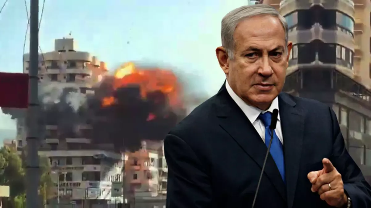 İsrail savaş uçakları Beyrut'ta bir binayı yerle bir etti! Dehşet anları kamerada