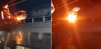 Tren sörfü yapan 13 yaşındaki çocuğa 2 kez elektrik çarptı