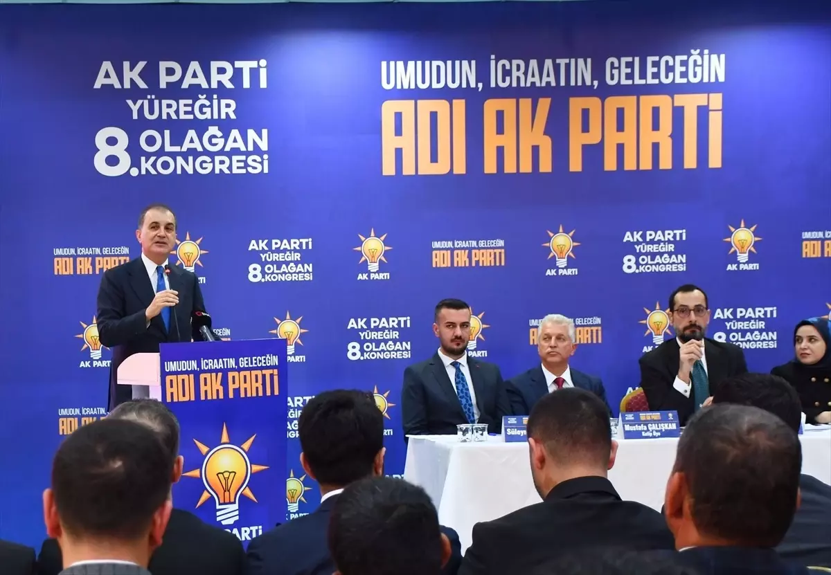 AK Parti Sözcüsü Ömer Çelik, Adana'da partisinin ilçe kongresinde konuştu Açıklaması