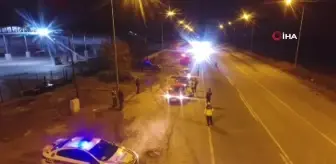 Aydın'da Dron Destekli Gece Trafik Denetimi