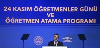 Bakan Tekin, Öğretmenler Günü ve Öğretmen Atama Programı'nda konuştu Açıklaması