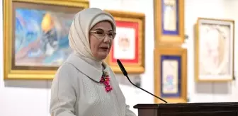 Emine Erdoğan, Çınar Uluslararası Kültür ve Sanat Derneği Karma Sergisi'nin açılışını yaptı Açıklaması