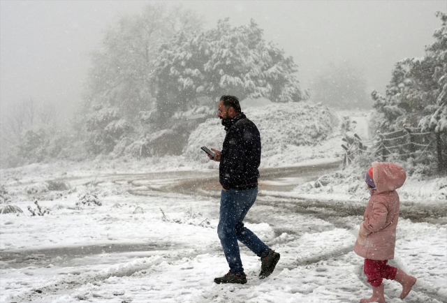 Snowfall Started in the High Areas of Istanbul