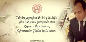 Milli Eğitim Müdürü Yıldız'dan Öğretmenler Günü mesajı; 'Ben de iyi ki öğretmenim'