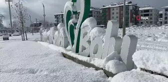 Bolu'da Kar Kalınlığı 30 Santimetreye Ulaşıldı