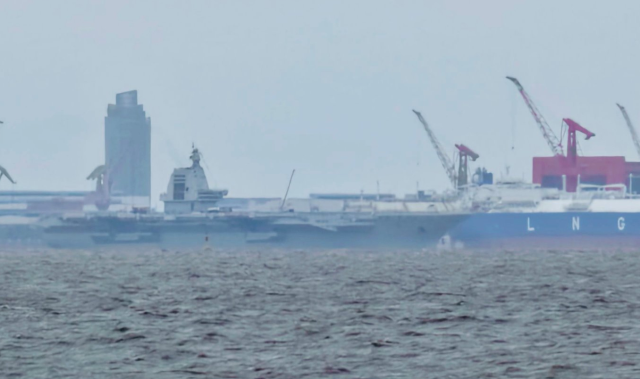 China's $9 billion secret warship captured for the first time