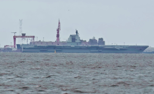 China's $9 billion secret warship captured for the first time